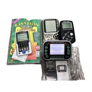 Lot Of 4 Handheld Video Pocket Games Blackjack, sudoku,Texas Holden All Tested